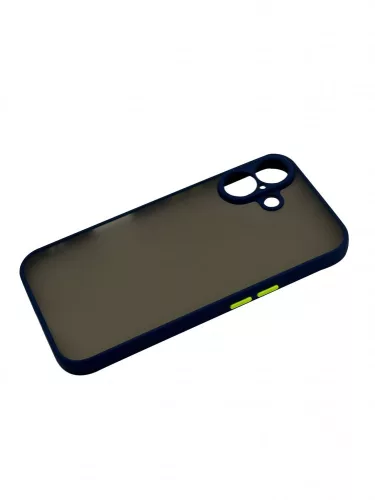 iPhone 16 műanyag tok, kék, zöld