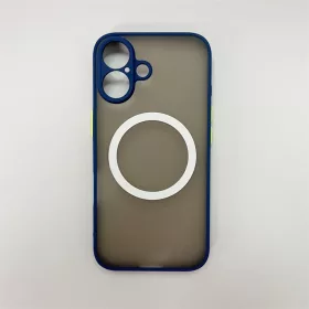 iPhone 16 mágneses műanyag tok, kék-zöld