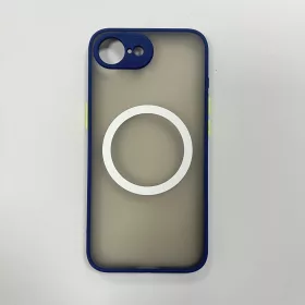 iPhone 17e/16e mágneses műanyag tok, kék-zöld