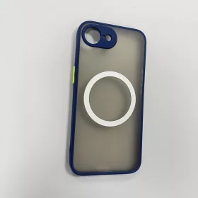 iPhone 17e/16e mágneses műanyag tok, kék-zöld
