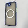 iPhone 16e mágneses műanyag tok, kék-zöld