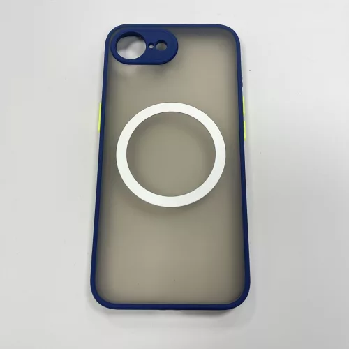 iPhone 17e/16e mágneses műanyag tok, kék-zöld