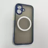 iPhone 17 mágneses műanyag tok, kék-zöld