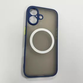 iPhone 17 mágneses műanyag tok, kék-zöld