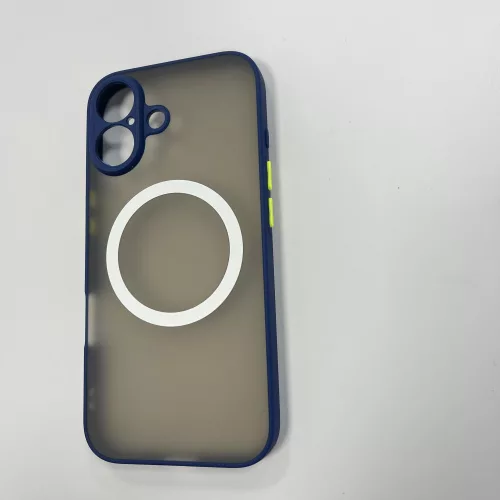 iPhone 17 mágneses műanyag tok, kék-zöld