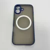 iPhone 17 mágneses műanyag tok, kék-zöld