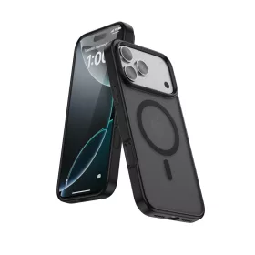 iPhone 17 Pro Max mágneses prémium matt tok, Fekete