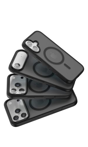 iPhone 17 Pro mágneses prémium matt tok, Fekete