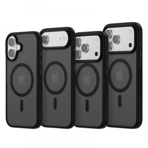 iPhone 17 Pro mágneses prémium matt tok, Fekete