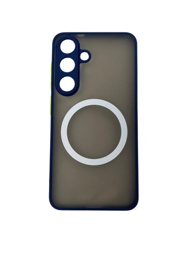 Samsung S25 mágneses műanyag tok, kék,zöld