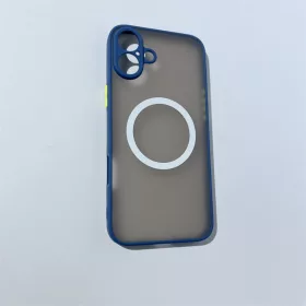 iPhone 16 Plus mágneses műanyag tok, kék-zöld