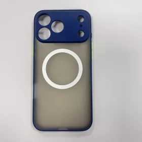 iPhone 17 Pro Max mágneses műanyag tok, kék-zöld