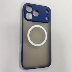 iPhone 17 Pro Max mágneses műanyag tok, kék-zöld
