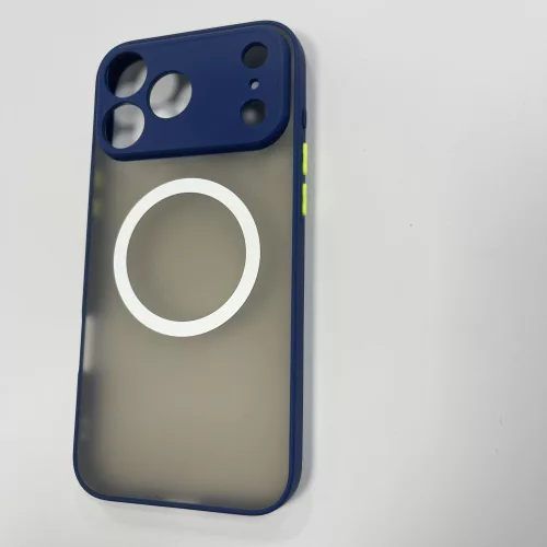 iPhone 17 Pro Max mágneses műanyag tok, kék-zöld