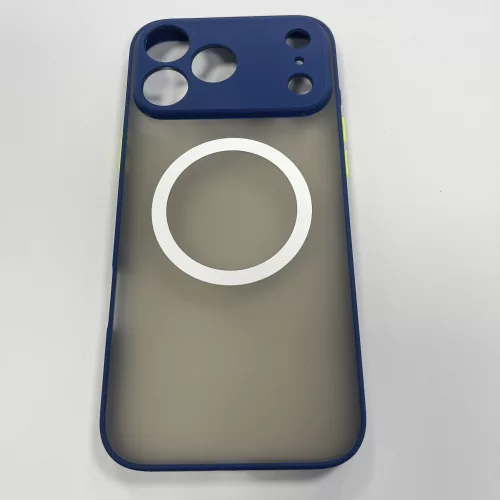 iPhone 17 Pro Max mágneses műanyag tok, kék-zöld