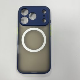 iPhone 17 Pro mágneses műanyag tok, kék-zöld