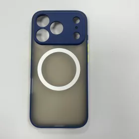 iPhone 17 Pro mágneses műanyag tok, kék-zöld