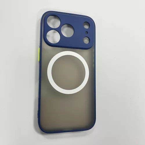 iPhone 17 Pro mágneses műanyag tok, kék-zöld