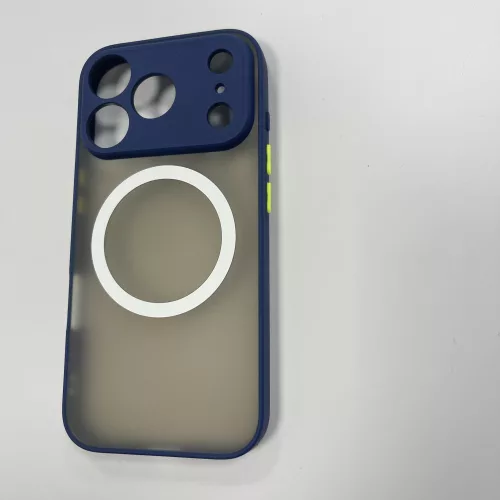 iPhone 17 Pro mágneses műanyag tok, kék-zöld