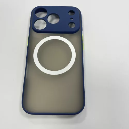 iPhone 17 Pro mágneses műanyag tok, kék-zöld
