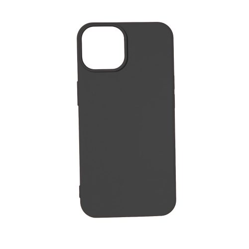 Premium szilikon tok, iPhone 14, Fekete