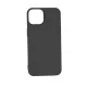 Premium szilikon tok, iPhone 14, Fekete
