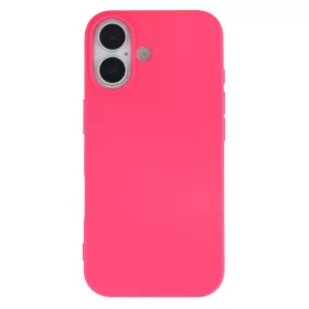 Premium szilikon tok, iPhone 17, Magenta