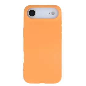Premium szilikon tok, iPhone 17, Narancs