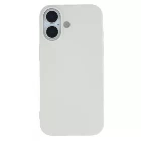 Premium szilikon tok, iPhone 17, Tört Fehér