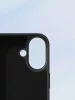 Premium szilikon tok, iPhone Air, Fekete