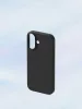 Premium szilikon tok, iPhone 17 Pro Max, Fekete