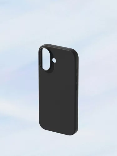Premium szilikon tok, iPhone 17 Pro Max, Fekete