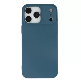 Premium szilikon tok, iPhone 17 Pro Max, Kék
