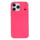 Premium szilikon tok, iPhone 17 Pro Max, Magenta