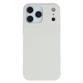 Premium szilikon tok, iPhone 17 Pro Max, Tört Fehér