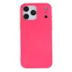 Premium szilikon tok, iPhone 17 Pro, Magenta