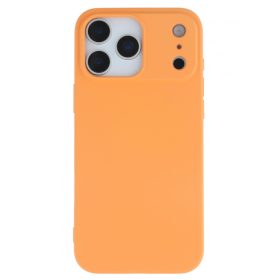 Premium szilikon tok, iPhone 17 Pro, Narancs