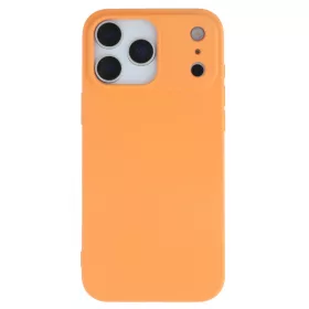 Premium szilikon tok, iPhone 17 Pro, Narancs