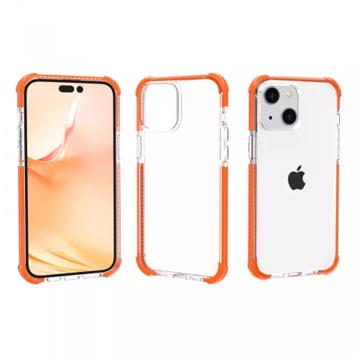 iPhone 13 Mini ütésálló szilikon hátlap, Narancs