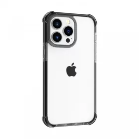iPhone 13 Pro Max ütésálló szilikon hátlap, Fekete