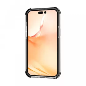 iPhone 13 Pro Max ütésálló szilikon hátlap, Fekete