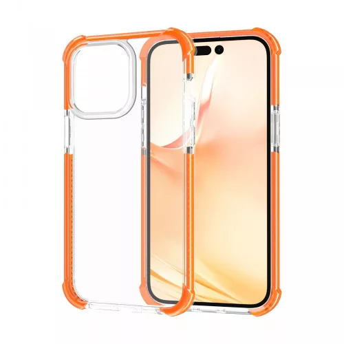 iPhone 13 Pro Max ütésálló szilikon hátlap, Narancs