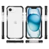 iPhone 17e/16e ütésálló szilikon hátlap, Fekete