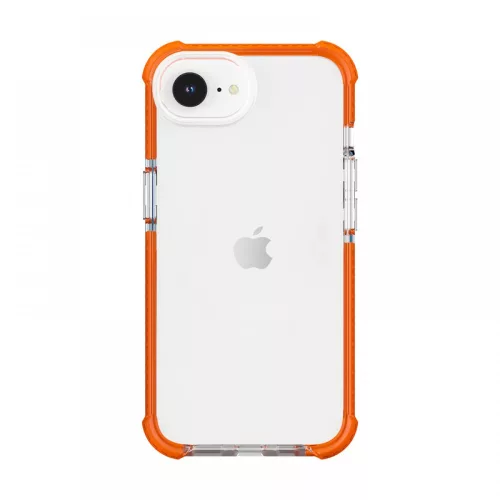 iPhone 17e/16e ütésálló szilikon hátlap, Narancs