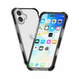 iPhone 17 ütésálló szilikon hátlap, Fekete