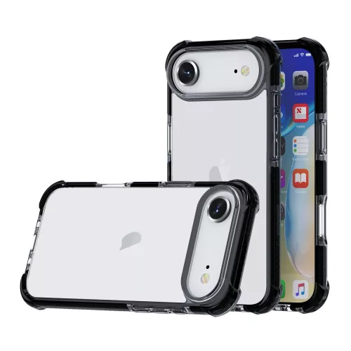 iPhone  Air ütésálló szilikon hátlap, Fekete