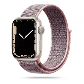 Tech-Protect Nylon Apple Watch szíj 40/41/42 mm - Pink Sand