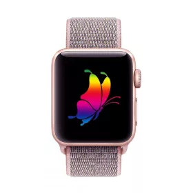 Tech-Protect Nylon Apple Watch szíj 40/41/42 mm - Pink Sand