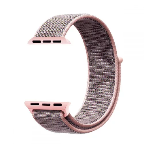 Tech-Protect Nylon Apple Watch szíj 40/41/42 mm - Pink Sand