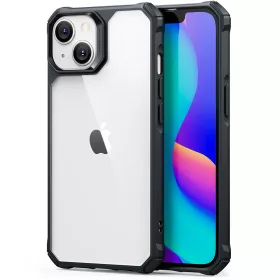   ESR Air Armor tok Apple iPhone 14 Plus / 15 Plus készülékhez - Átlátszó/fekete